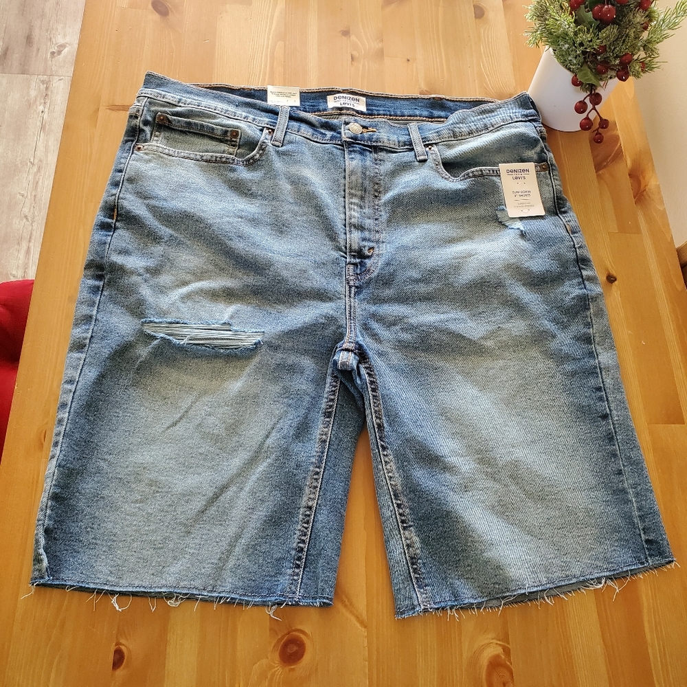 DENIZEN from Levi's Men's Slim Denim 9" Jean Shorts super flex - Vintage - Picture 11 of 11